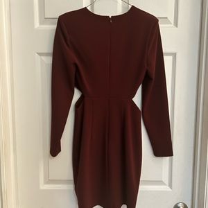 Express Long Sleeve Cut out mini dress